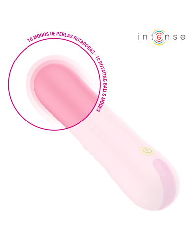 INTENSE - BARBARA VIBRADOR CON PERLAS GIRATORIAS 
