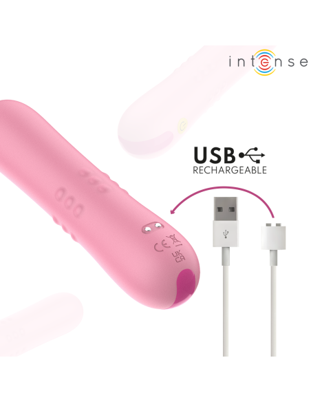 INTENSE - BARBARA VIBRADOR CON PERLAS GIRATORIAS 