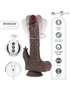 MR INTENSE - MORGAN REALÍSTICO MULTIFUNCIÓN CON VIBRACIÓN, ROTACION Y UP AND DOWN CONTROL REMOTO 23 CM -O- 3.5 CM 2