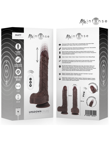 MR INTENSE - MATT REALÍSTICO MULTIFUNCIÓN CON VIBRACIÓN UP AND DOWN CONTROL REMOTO 22 CM -O- 4 CM 