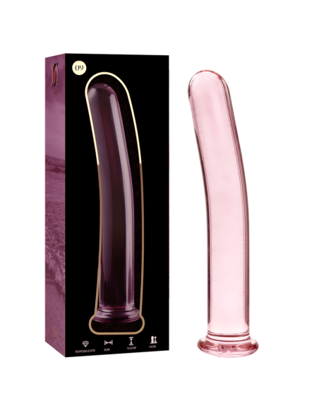 NEBULA SERIES BY IBIZA - MODELO 9 DILDO CRISTAL ROSA 15.5 CM -O- 2.5 CM 