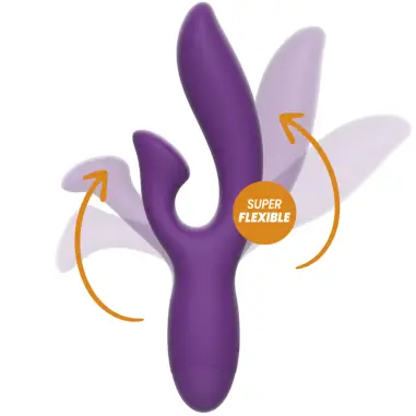 Rewofun Vibrador Flexible con Rabbit - 10 Modos | Rewolution