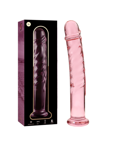 NEBULA SERIES BY IBIZA - MODELO 16 DILDO CRISTAL ROSA 18.5 CM -O- 3 CM 