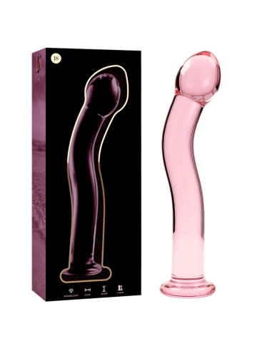 NEBULA SERIES BY IBIZA - MODELO 18 DILDO CRISTAL ROSA 18.5 CM -O- 3.5 CM 