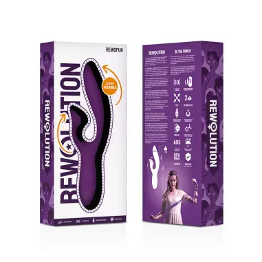 Rewofun Vibrador Flexible con Rabbit - 10 Modos | Rewolution