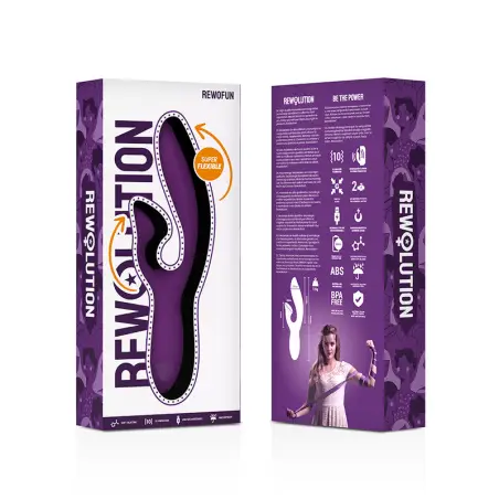 Rewofun Vibrador Flexible con Rabbit - 10 Modos | Rewolution