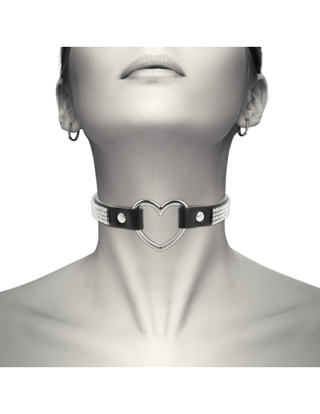 COQUETTE CHIC DESIRE - CHOKER CUERO VEGANO CORAZON 