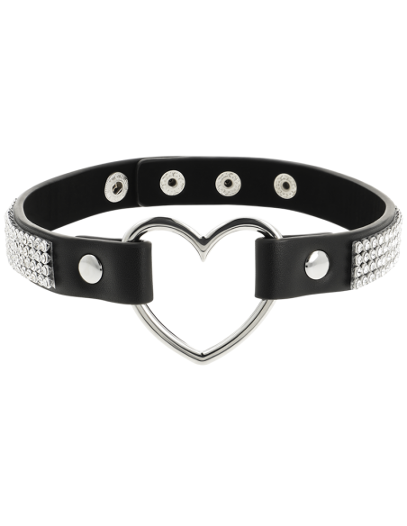 COQUETTE CHIC DESIRE - CHOKER CUERO VEGANO CORAZON 