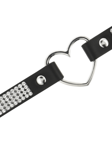 COQUETTE CHIC DESIRE - CHOKER CUERO VEGANO CORAZON 