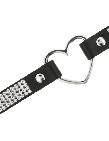 COQUETTE CHIC DESIRE - CHOKER CUERO VEGANO CORAZON 