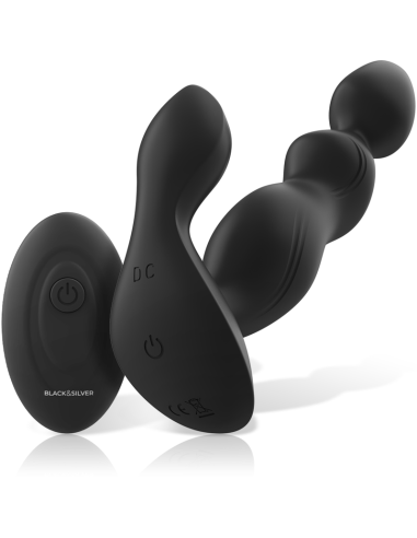BLACK&SILVER - CORA PLUG PROSTÁTICO SILICONA CONTROL REMOTO 