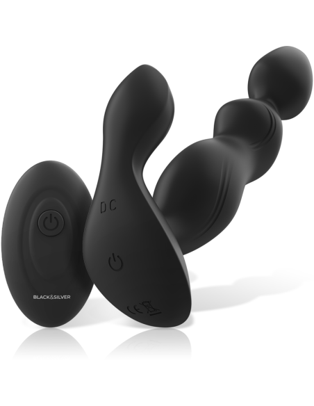 BLACK&SILVER - CORA PLUG PROSTÁTICO SILICONA CONTROL REMOTO 