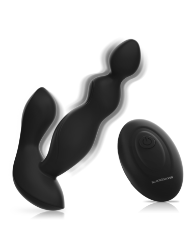 BLACK&SILVER - CORA PLUG PROSTÁTICO SILICONA CONTROL REMOTO 