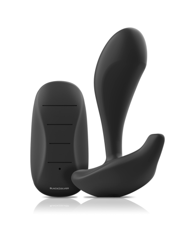 BLACK&SILVER - DWAYNE PLUG ANAL SILICONA CONTROL REMOTO 
