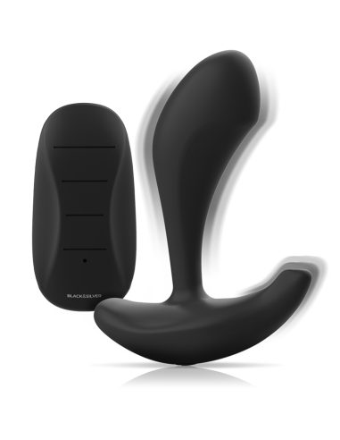 BLACK&SILVER - DWAYNE PLUG ANAL SILICONA CONTROL REMOTO 