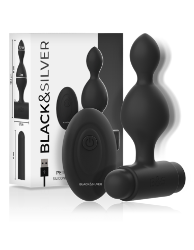 BLACK&SILVER - TUCKER PEQUEÑO PLUG ANAL SILICONA CONTROL REMOTO 
