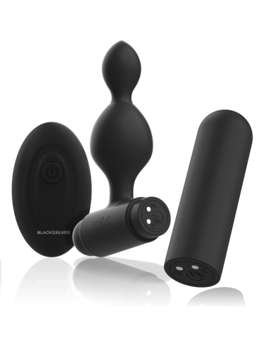 BLACK&SILVER - TUCKER PEQUEÑO PLUG ANAL SILICONA CONTROL REMOTO 