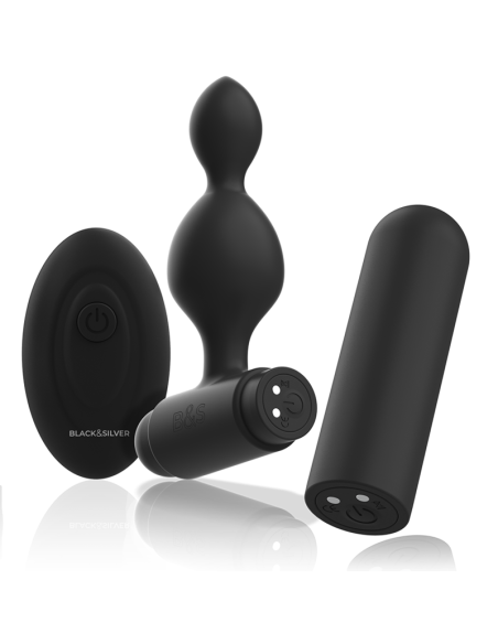 BLACK&SILVER - TUCKER PEQUEÑO PLUG ANAL SILICONA CONTROL REMOTO 