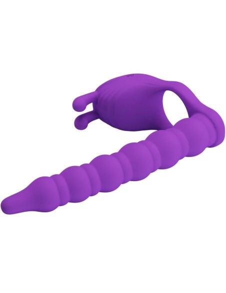 PRETTY LOVE - BLACKNEY ANILLO PENE CON PLUG VIBRADOR LILA 