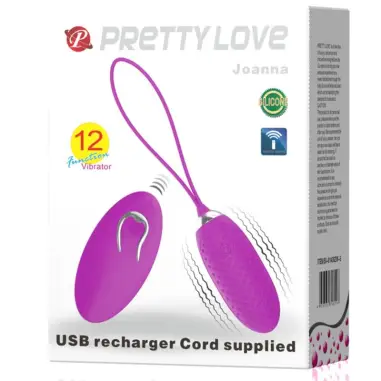 Joanna Huevo Vibrador Control Remoto 12 Modos | Pretty Love