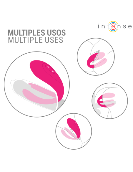 INTENSE - JULIA VIBRADOR & ESTIMULADOR DE PINZAS CONTROL REMOTO 