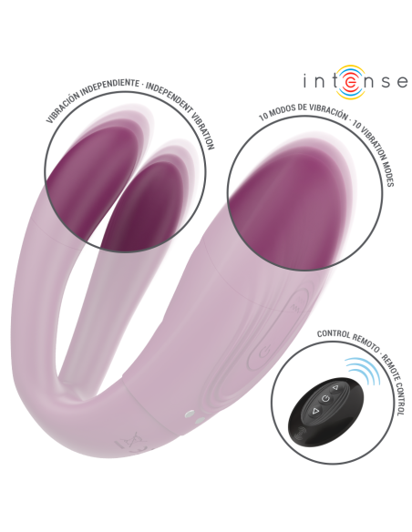 INTENSE - SANDRA VIBRADOR & ESTIMULADOR DE PINZAS CON GOLPETEO CONTROL REMOTO 