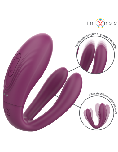 INTENSE - SANDRA VIBRADOR & ESTIMULADOR DE PINZAS CON GOLPETEO CONTROL REMOTO 