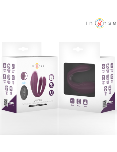 INTENSE - SANDRA VIBRADOR & ESTIMULADOR DE PINZAS CON GOLPETEO CONTROL REMOTO 