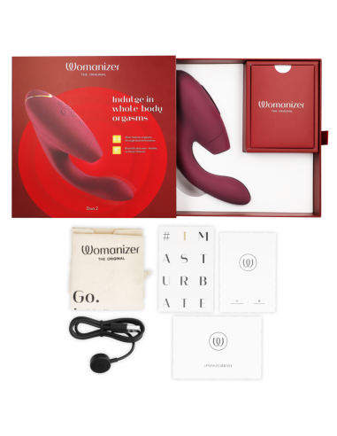 WOMANIZER - DUO 2 ESTIMULADOR BURDEOS 