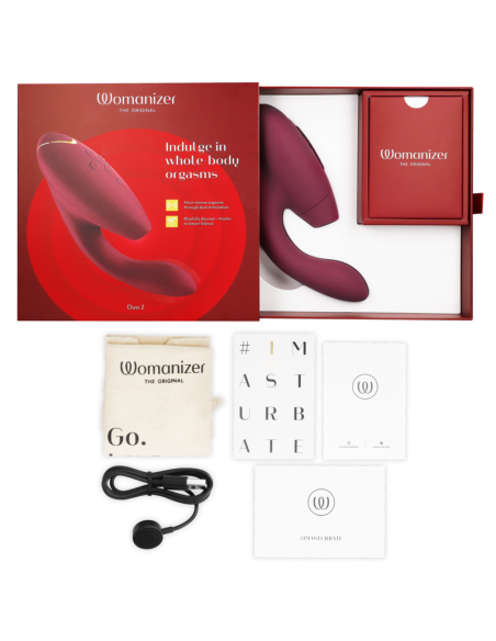 WOMANIZER - DUO 2 ESTIMULADOR BURDEOS 