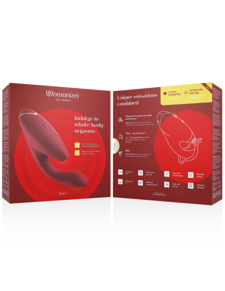 WOMANIZER - DUO 2 ESTIMULADOR BURDEOS 