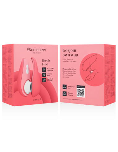 WOMANIZER - LIBERTY 2 ESTIMULADOR & SUCCIONADOR CLÍTORIS ROSA 