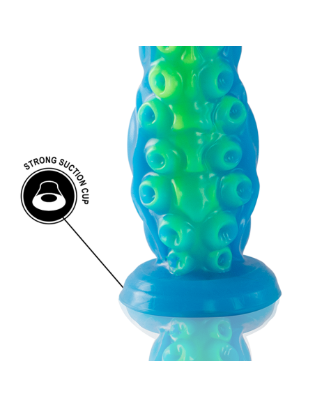 EPIC - SCYLLA DILDO TENTÁCULO FINO FLUORESCENTE TAMAÑO GRANDE 