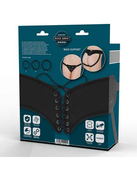 ROCKARMY - ARNÉS AJUSTABLE Y ANILLOS FLEXIBLES 