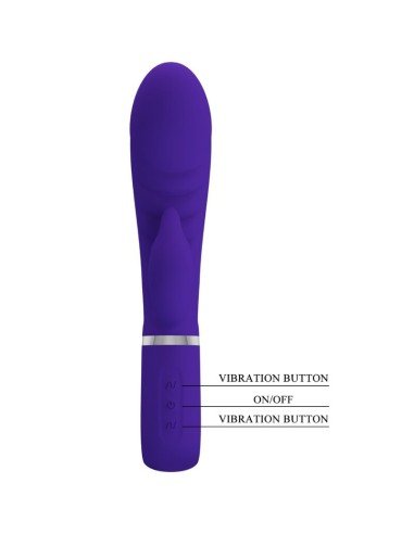 PRETTY LOVE - PRESCOTT VIBRADOR PUNTO G MULTIFUNCIÓN LILA 