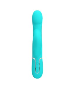 PRETTY LOVE - VIBRADOR RABBIT PERLAS VERDE AGUA 2