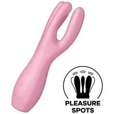 SATISFYER - THREESOME 3 VIBRADOR ROSA 2