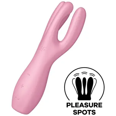 Threesome 3 Vibrador Rosa - 12 Modos | Satisfyer