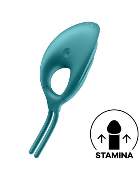 SATISFYER - SWORDSMAN ANILLO VIBRADOR VERDE 
