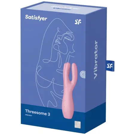 Threesome 3 Vibrador Rosa - 12 Modos | Satisfyer