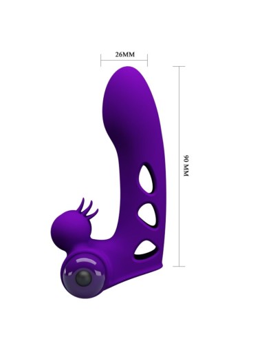 PRETTY LOVE - ORLANDO FUNDA DE DEDO VIBRADOR MORADO 