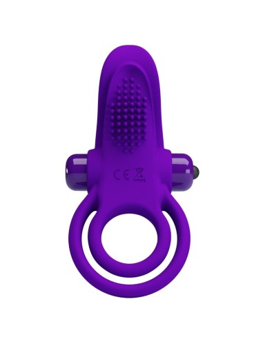 PRETTY LOVE - ANILLO VIBRADOR PARA PENE MORADO 
