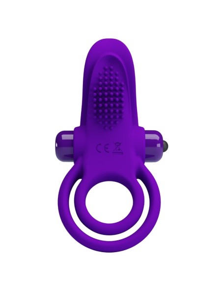 PRETTY LOVE - ANILLO VIBRADOR PARA PENE MORADO 