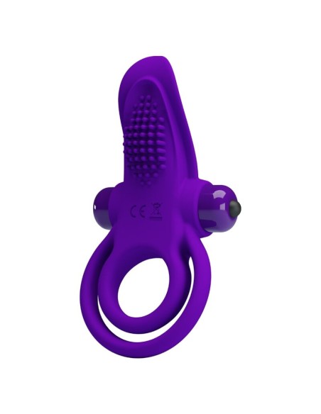 PRETTY LOVE - ANILLO VIBRADOR PARA PENE MORADO 