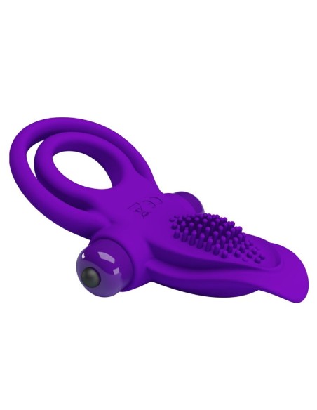 PRETTY LOVE - ANILLO VIBRADOR PARA PENE MORADO 
