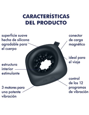 SATISFYER - RING STROKER MASTURBADOR & VIBRADOR 