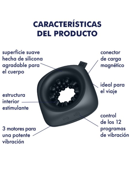 SATISFYER - RING STROKER MASTURBADOR & VIBRADOR 