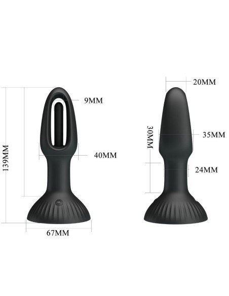 PRETTY LOVE - HUBERT PLUG ANAL CON 7 MODOS DE VIBRACIÓN 