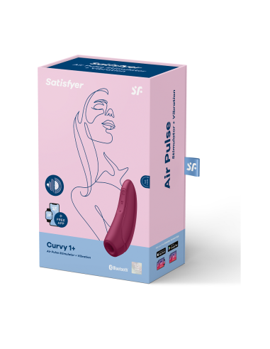 SATISFYER - CURVY 1 ROJO ROSADO 