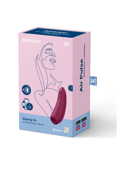 SATISFYER - CURVY 1 ROJO ROSADO 